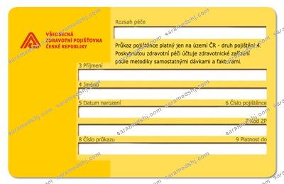 Czech Republic health insurance card